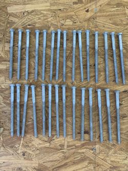 3/8” Galvanized Lag Bolt Length 6” (Quantity 29)