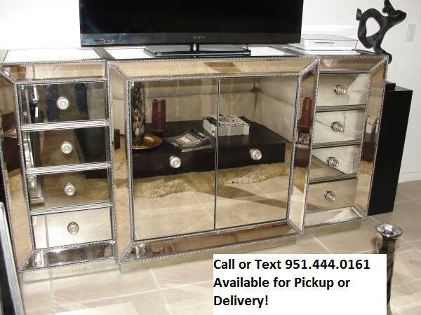 Mirrored Buffet Credenza Table Inspired By The Z Gallerie Omni