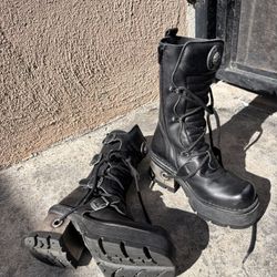 New Rock High Top Leather Boots