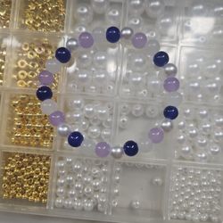 Purple Marble Braclets 