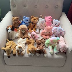 Ty Stuffed Animals - All 17