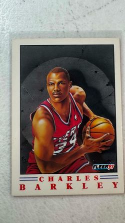 1991-92 Fleer Pro Visions Charles Barkley basketball card (#3 of 6) featuring artwork by T. Smith.