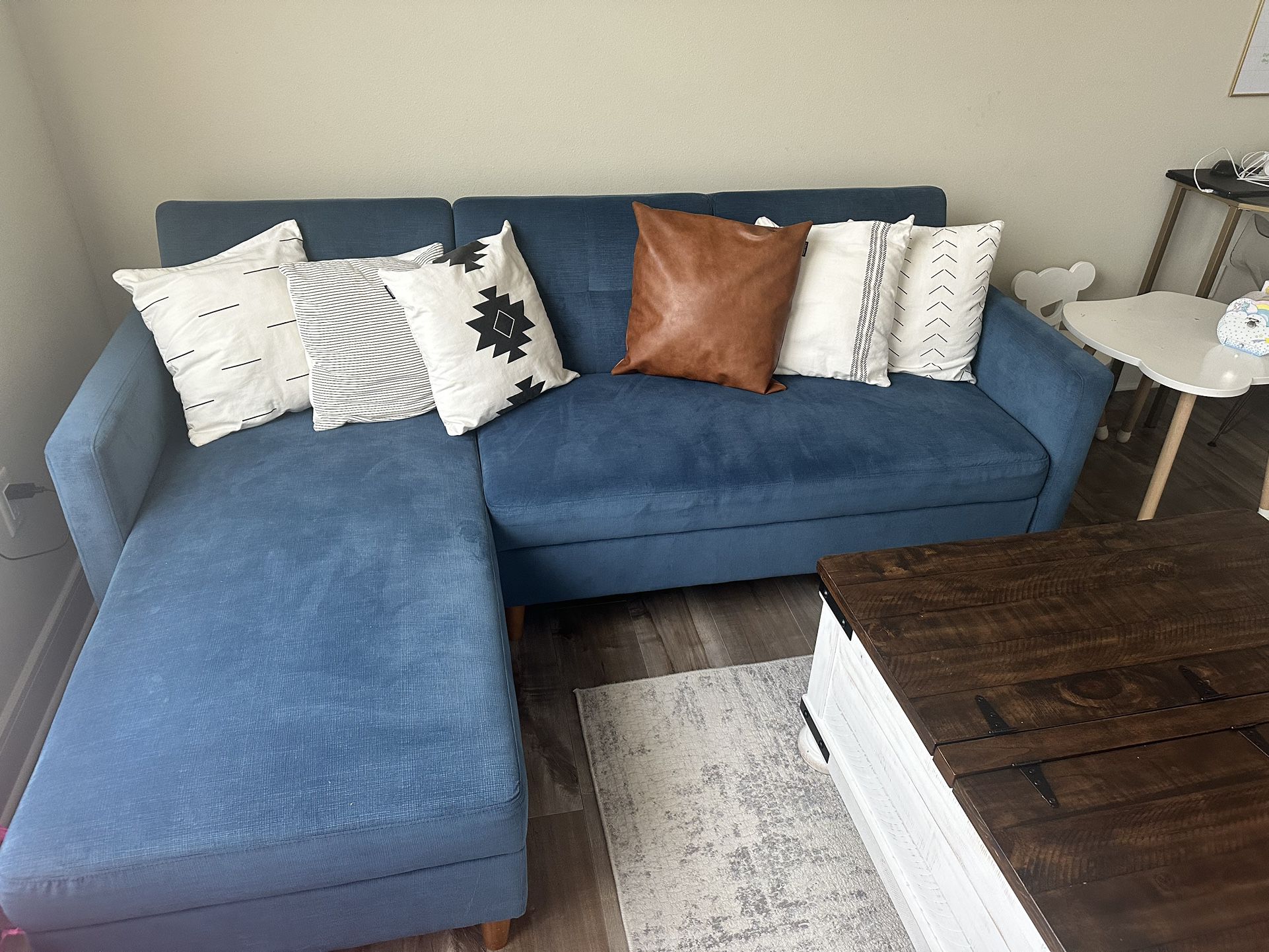 Blue Sectional For Sale 