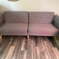 Sleeper Sofa/Couch, Grey