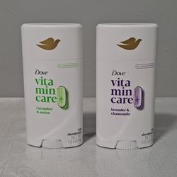 Dove 🕊 72H Deodorant 2.6oz ( vitamincare + Cucumber 🥒 & Melon 🍈 / Lavender & Chamomile )