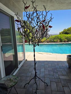 Large 8ft Forged Iron Tree