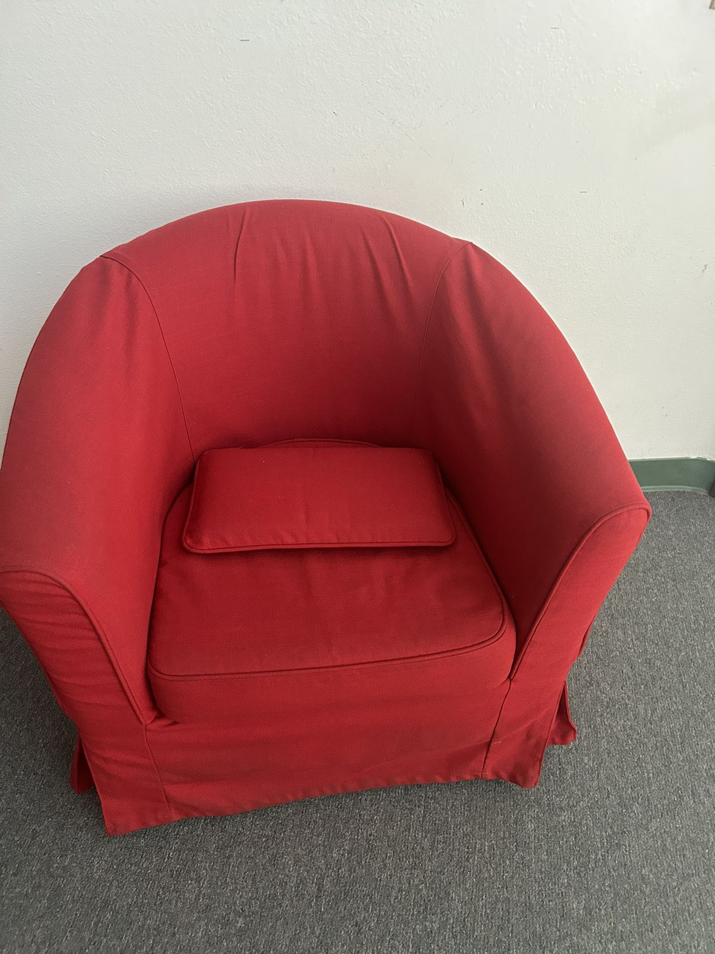 Twin Red Couches