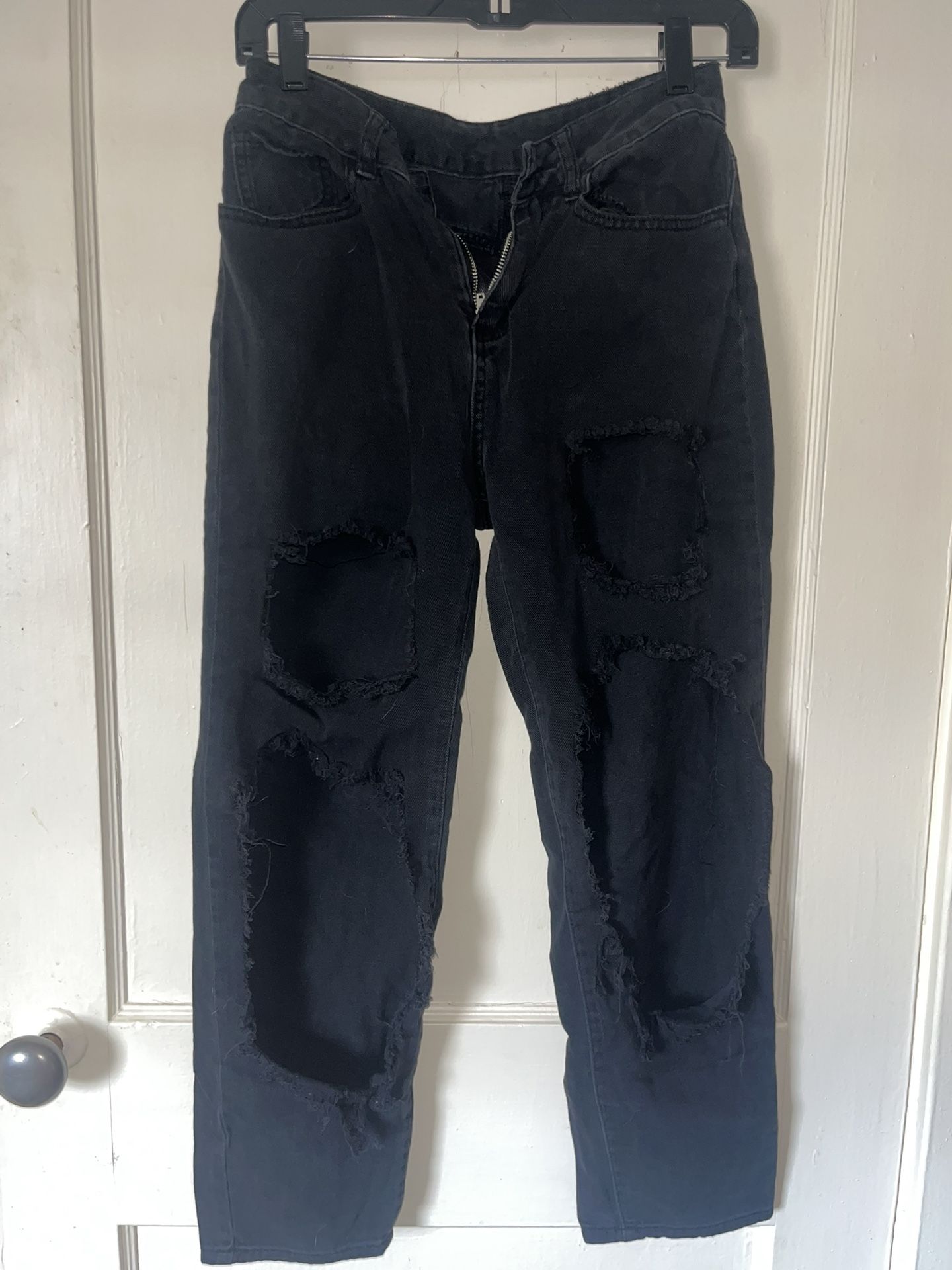 Small Black Ripped Jeans