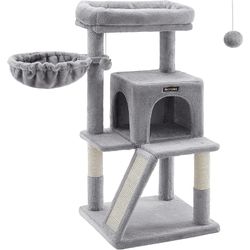 37.8-Inch Cat Tree Cat Condo Small Cat Tower with Widened Perch for Large Cats Indoor