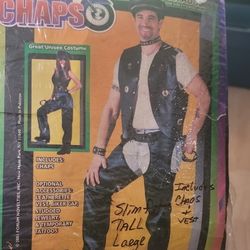 Pleather Chaps And Vest