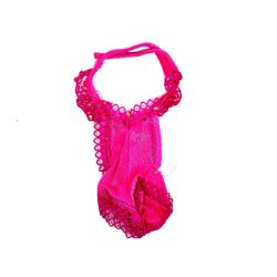 Pink Ruffled Bodysuit from Vintage Mattel “Beauty Secrets #1290”