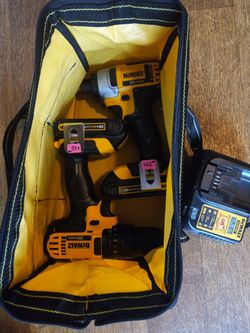 $125 No Lower Dewalt 20 Volt Max Drill And Impact Driver Kit With Batteries Charger And Carry Bag