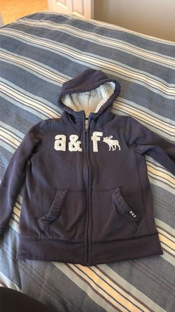 Abercrombie & Fitch Sherpa-Lined Zip-Up Hoodie