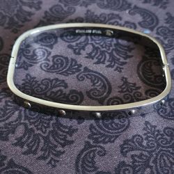 Nice Stainless Steel Bracelet With 18 K Accent