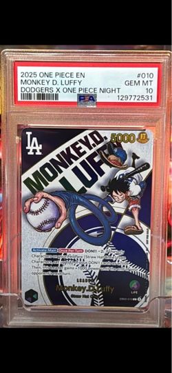 Dodgers Luffy PSA 10
