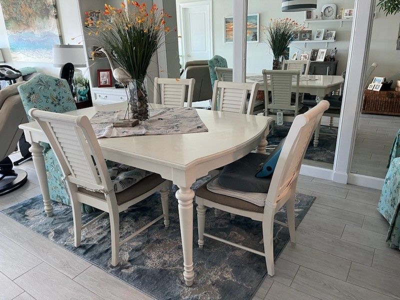 Wooden Table With Four Chairs