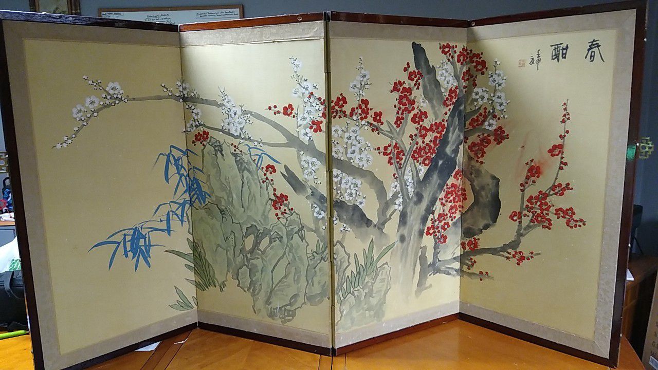 Japanese table screen