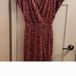 Faeriesty Sequin Full Length Gown - Size Small
