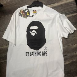 White bape t shirts size XL