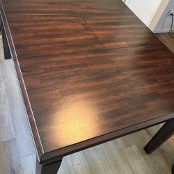 High table with chairs