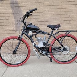 26-in Huffy Nel Lusso 80cc Motorized Beach Cruiser (coaster brake, front brake, upgraded tensioner) 