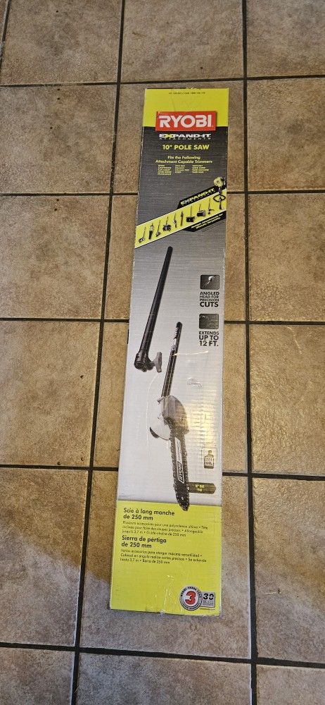10" Ryobi Expand-it Pole Saw New In Box
