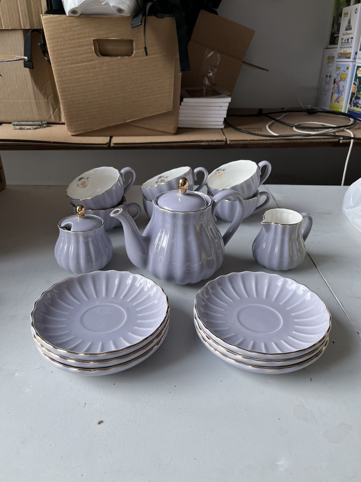 Lavender Pukka Home Tea Set