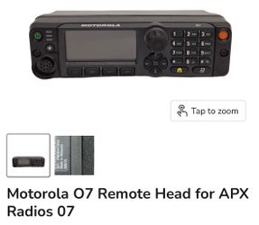 MOTOROLA 07 Remote head for Apx radios 07