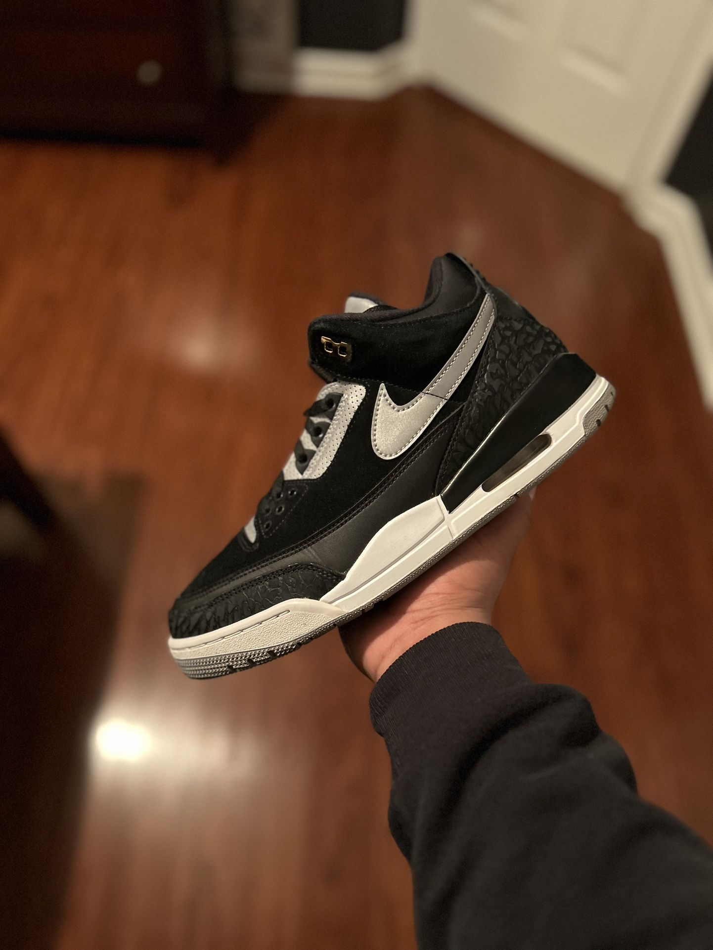 Jordan 3 Tinker Black Cement Sz 9 