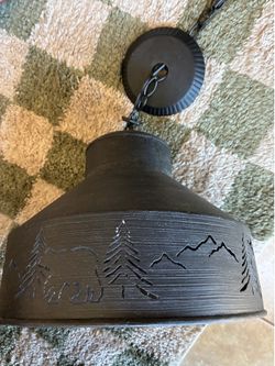 Light fixture, Black bear decor