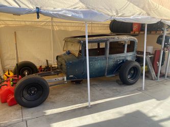 Hot rod rat rod model a ford sedan