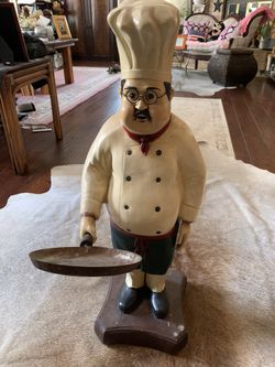 The Cook Chef Statue By  allan agohob 