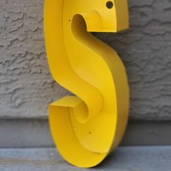 Metal Marquee Letter S