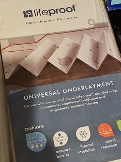 3 roll of underlayment and 1 grid universal underlayment total 100sq.ft.