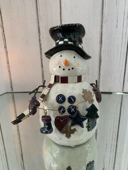 Candle snowman