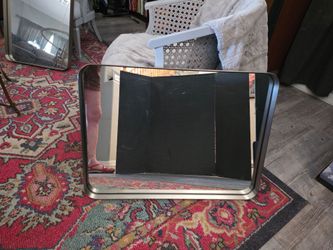 Set of 2 Hamilton Hills Stainless Frame 22" x 30" wall mirrors