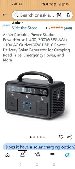 Anker PowerHouse II 400 Portable Power Station
