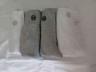 Element Ribbed Tank Top 2-Pack Logo Accent Size L Gray/White Sleeveless