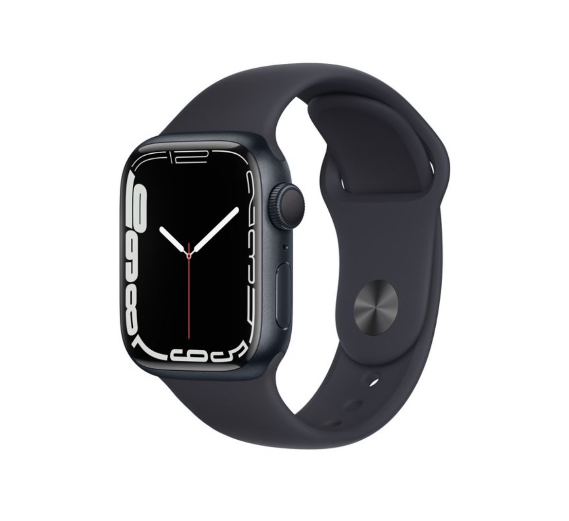 Brand New Apple Watch Series 7 (GPS) 45mm Midnight Aluminum Case with Midnight Sport Band - Midnight