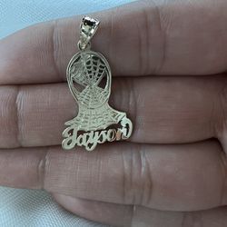 Spider-Man 10k Real Solid Gold Name Charm Made To Order.