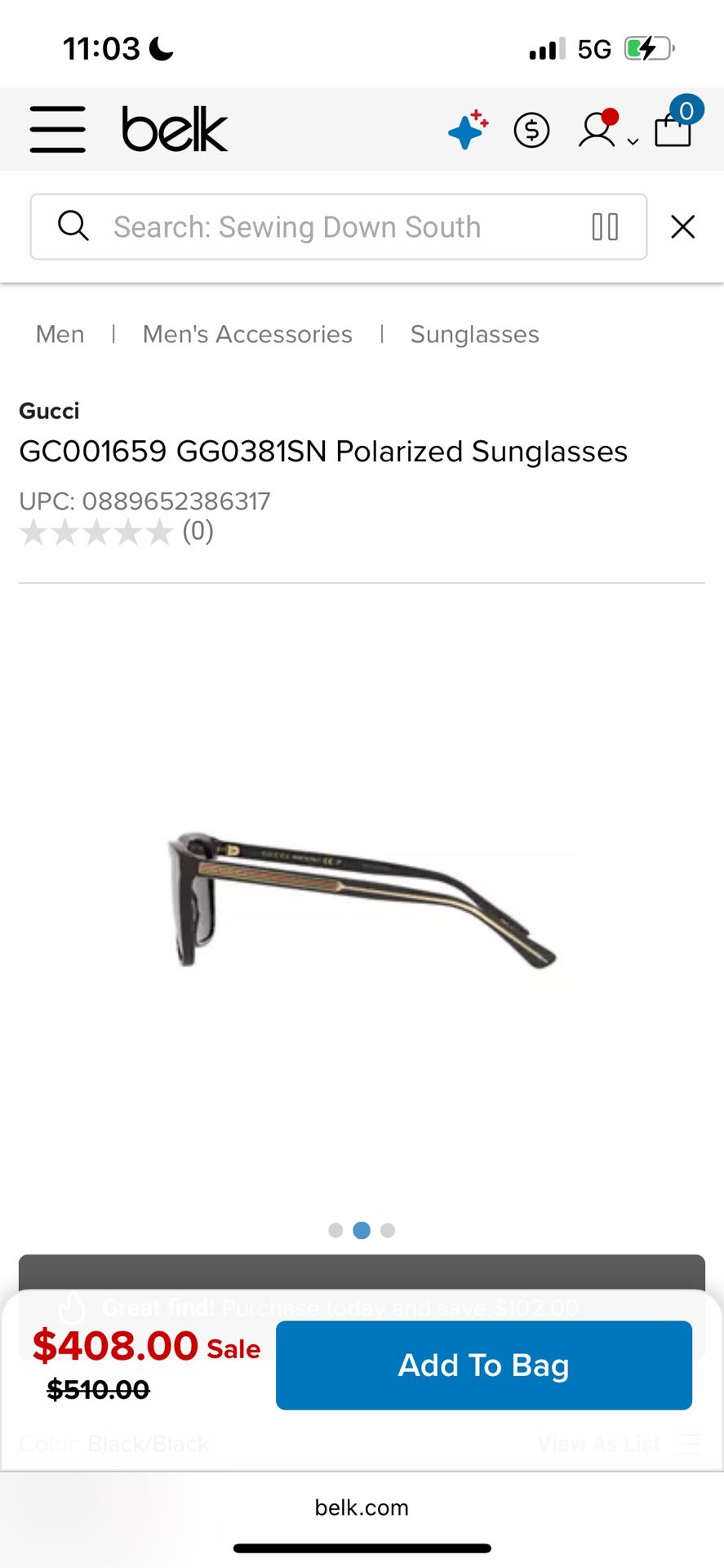 Gucci P Sunglasses