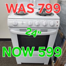 GE 2.9 CF ELECTRIC RANGE 599! 0 DOWN 0% FINANCING! 1YR WARRANTY! 48HR DELIVERY!