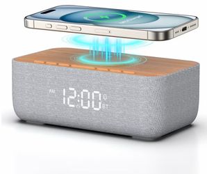 Wireless Phone charger alarm clock