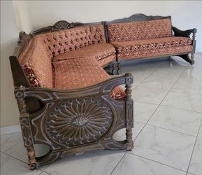 Vintage sectional modular sofa