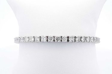 Approx. 10.56ctw Diamond Tennis Bracelet 10k White Gold 19.55g 8 In Eb1024lxxxzmia