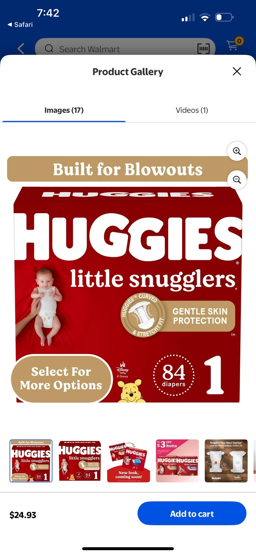 Huggies Diapers Size 1