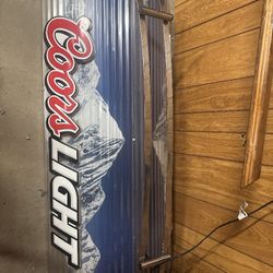 Vintage Coors Light Hanging Pool Table Light 