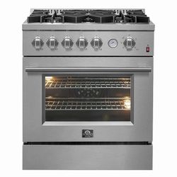 Forno Giovanni 30-inch Gas Range With 5 Gas Burner