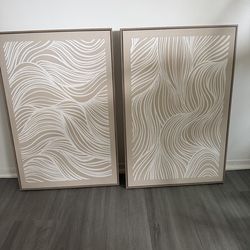 2x3 decor canvas  wall frames (2 piece)