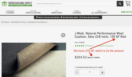 Wool carpet pad (unopened) - $400 (NW PDX (Forest Heights)